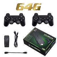 Игровая приставка М8 беспроводная 64GB LITE GREEN HDMI 10000 игр Dendy, Sega, Nintendo, Atari,PlayStation 1