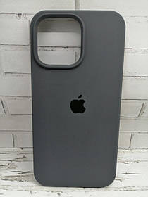 Чохол на iPhone 14 Pro Max накладка бампер протиударний Original Soft charcoal grey