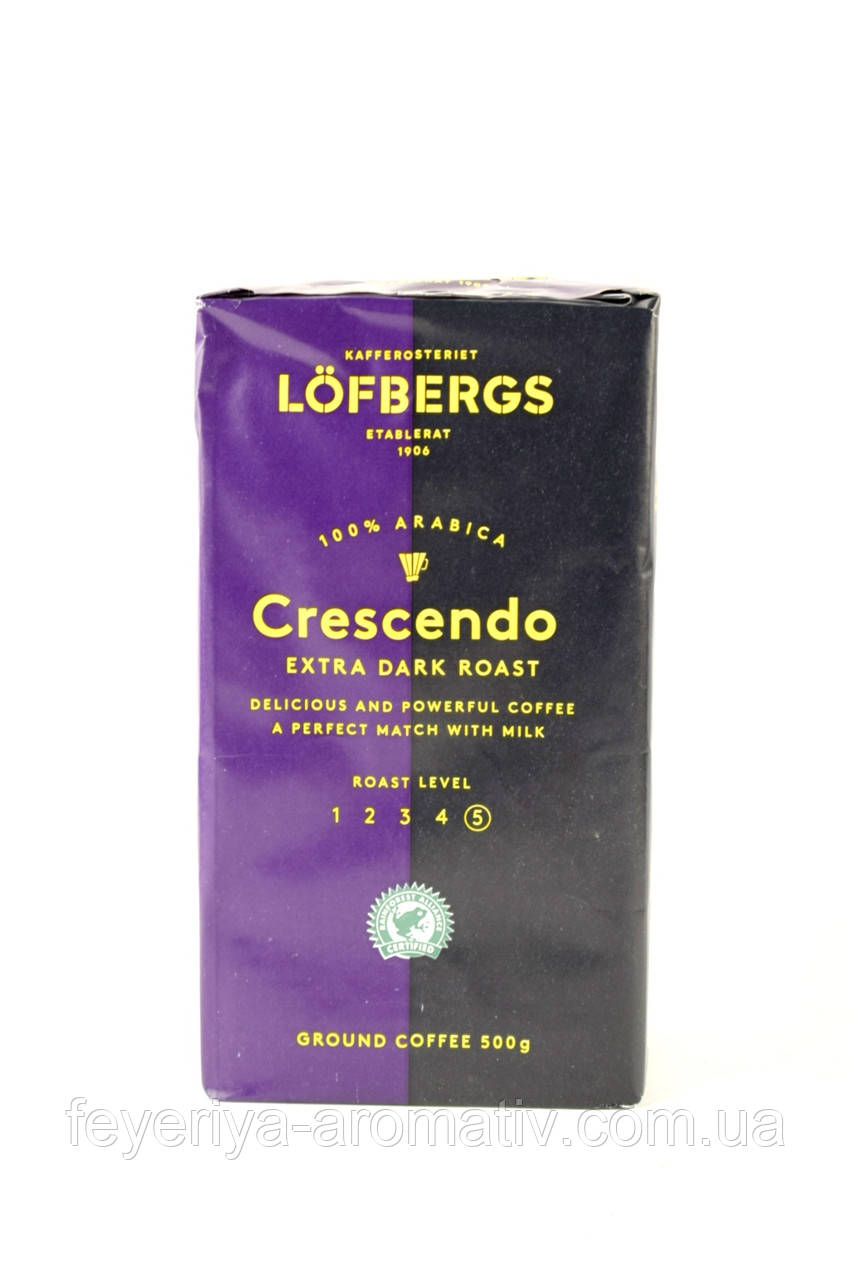 Кава мелена Lofbergs Crescendo Extra Dark Roast 500 г Швеція