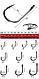 Набір рибальських гачків із високовуглецевої сталі 400 шт. у коробці, фото 6