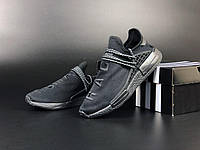 Жіночі легкі демісезонні кросівки чорні Adidas NMD Human RACE, адідас хьюман лайнер
