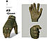 Рукавиці чоловічі тактичні текстильні хакі кольору, розмір L Код 68-0107, фото 6