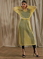 Туніка-сітка жіноча жовтого кольору. Модель 2097 Trikobakh