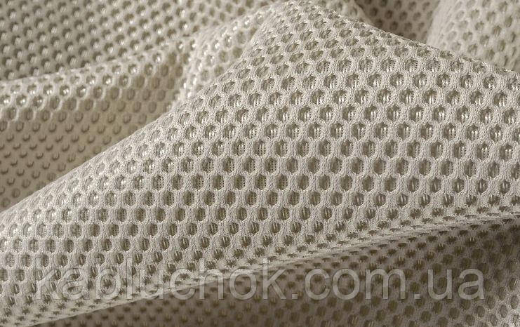 Сітка кросова, тканина для рюкзаків, сумок і одягу св.беж 100*150 см, фото 1