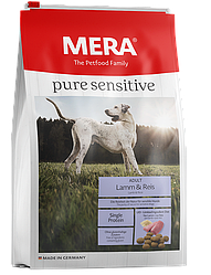 Сухий безглютеновий корм Mera Pure Sensitive Adult Lamb & Rice для чутливого травлення (ягня/рис) 12,5 кг