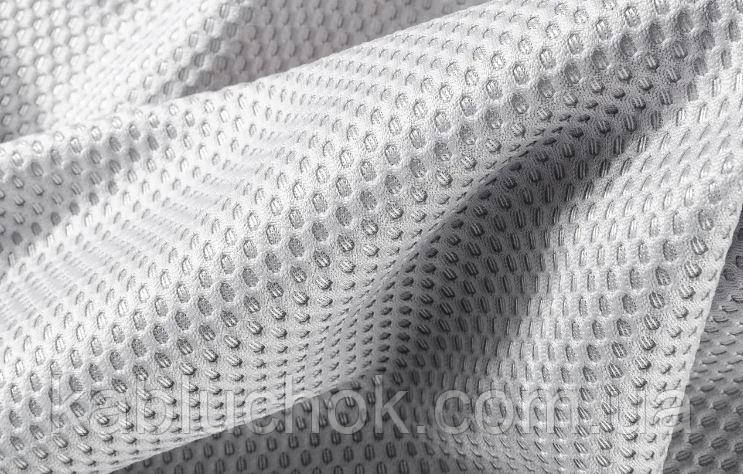 Сітка кросова, тканина для рюкзаків, сумок і одягу СВІТЛО СІРА 100*150 см, фото 1