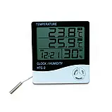 Термогігрометр із виносним датчиком температури HTC-2, фото 4