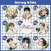 Набор значков K-pop Stray Kids v.1 / К-поп Стрей Кидс