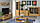 Модульна стінка 307 см у вітальню в стилі кантрі Кларк ВМВ Холдинг (дуб крафт золотий), фото 3