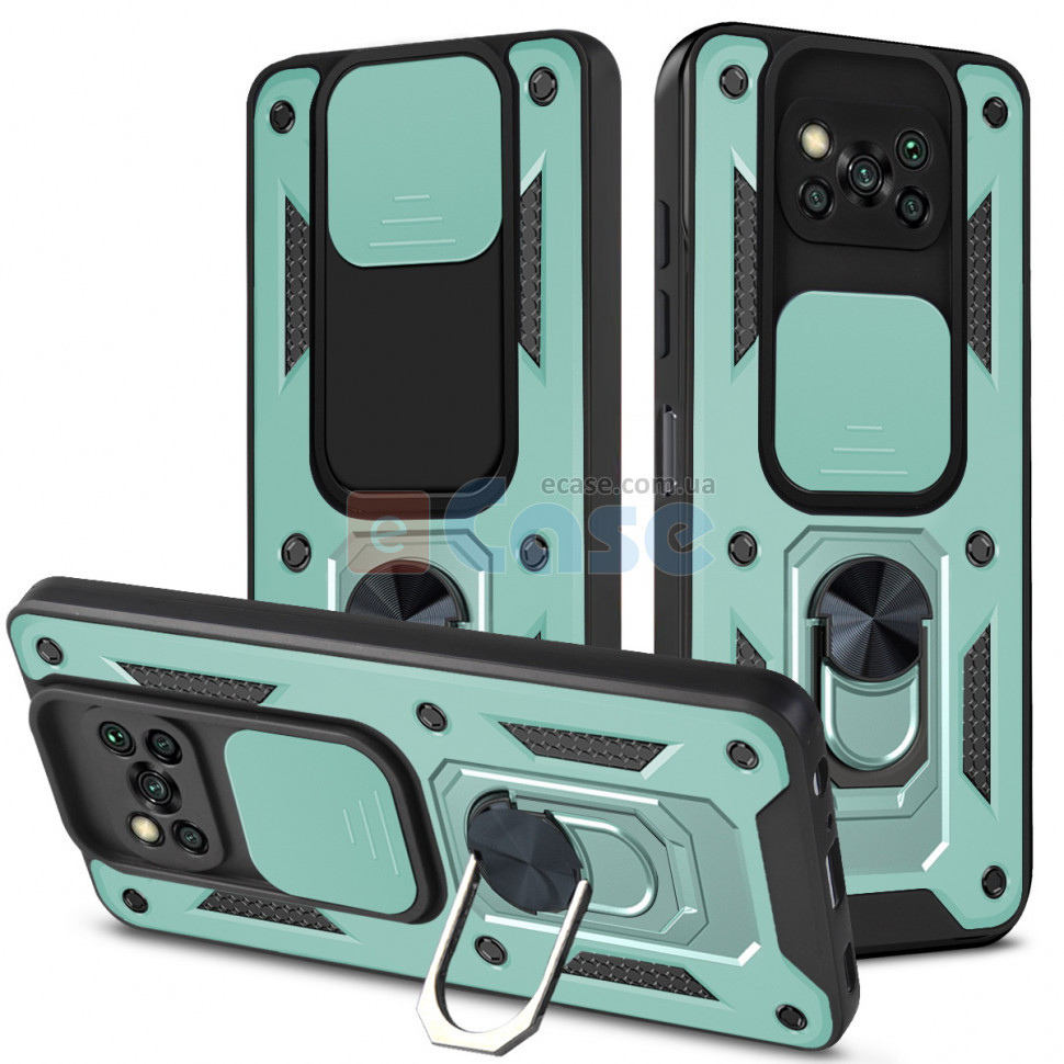 Чохол бампер Magnetic Ring для Xiaomi Poco X3 / X3 NFC / X3 Pro Green