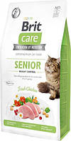 Brit Care Grain-Free Senior Weight Control для пожилых кошек 7 кг