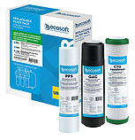 Ecosoft Aquagreen Set для фільтрів зворотного осмосу з економією води (2 комплекта CHV3ECOAGR), фото 4