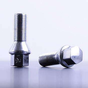 Болт 14х1,5х30 хром конус з виступом ключ 17 (10 шт.) (пакет) F 470