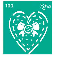 Трафарет многоразовый ROSA TALENT № 100 самоклеящийся 9*10см (1)