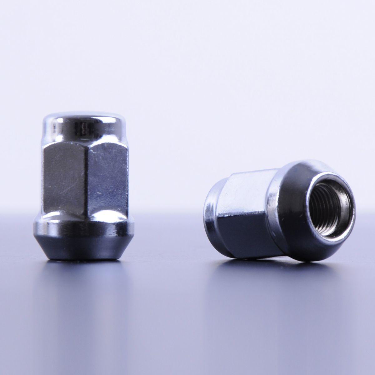 Гайка 12х1,25х35 хром конус закр. з виступом ключ 21 (20 шт.) (пакет) F 450, фото 1