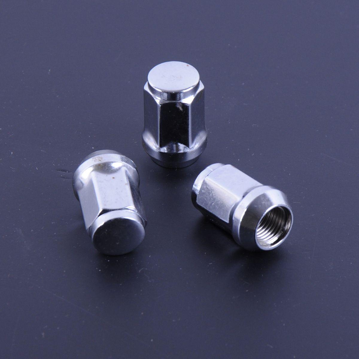 Гайка 14х1,5х35 хром конус закр. з виступ. ключ 19 (10 шт) (пакет) F 317, фото 1