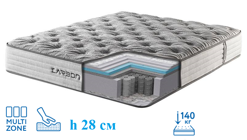 Ортопедичний матрац Carbon 180x200 ТМ Sleep & Bed