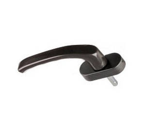 Ручка для металопластикового вікна антивандальна HOPPE "Штутгарт" Secustik коричнева