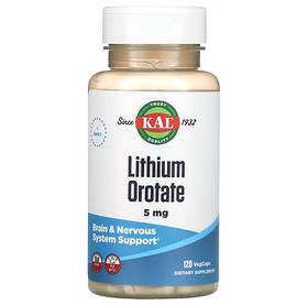 Оротат літію (Lithium Orotate) KAL, 5 мг 120 капсул
