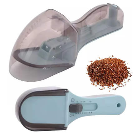 Мірні ложки пластикові регульовані в наборі 2 шт Adjustable measurement spoone, фото 4