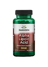 Альфа-ліпоєва кислота Swanson Alpha Lipoic Acid 100 mg 120 Caps