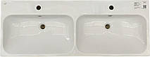 Подвійна раковина CeraStyle прямокутна керамічна настінна або судинна (080700-u)
