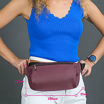 Шкіряна сумка "Модель №70 міні" з фастексом, натуральна шкіра італійська Краст, колір Залений, фото 3