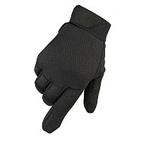 Перчатки тактические текстильные черного цвета, размер L Код 68-0114