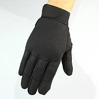 Перчатки тактические текстильные черного цвета, размер L Код 68-0115