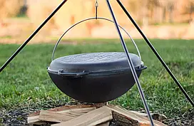 Казан 15л чавунний азіатський з кришкою-сковородою  BRIZOLL Азія КА15-2