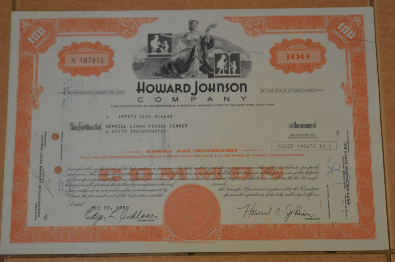 Акція. США. 1971 рік No187973 (Б-1)