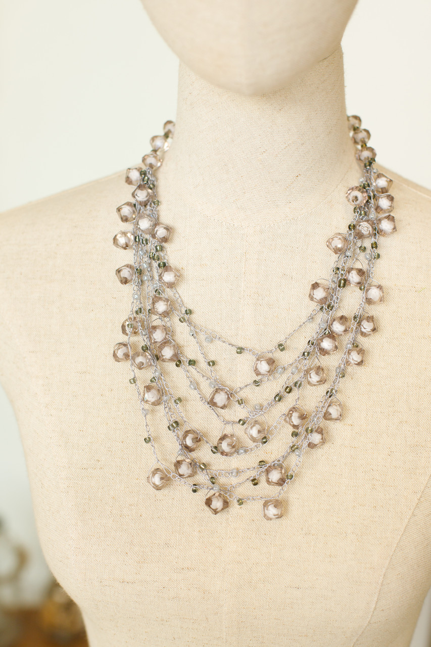 Намисто ручної роботи "Павутинка"