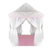 Намет дитячий 70 × 140 см Kruzzel 8772 сіро-рожевий