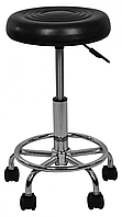 Стілець табурет для майстра без спинки на колесах з регулюванням висоти