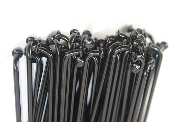 289мм 14G 2 мм спиця велосипедна сталева високої міцності в комплекті з ніпелем, фото 1