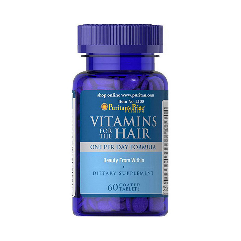 Вітамінно-мінеральний комплекс для волосся Puritan's Pride Vitamins for the Hair 60 Coated Tablets
