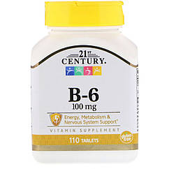B-6, 100 mg, 110 Tablets