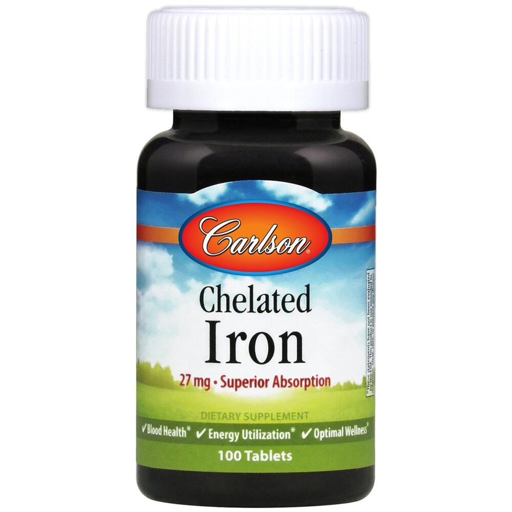 Chelated Iron 27 mg 100 Tablets, фото 1