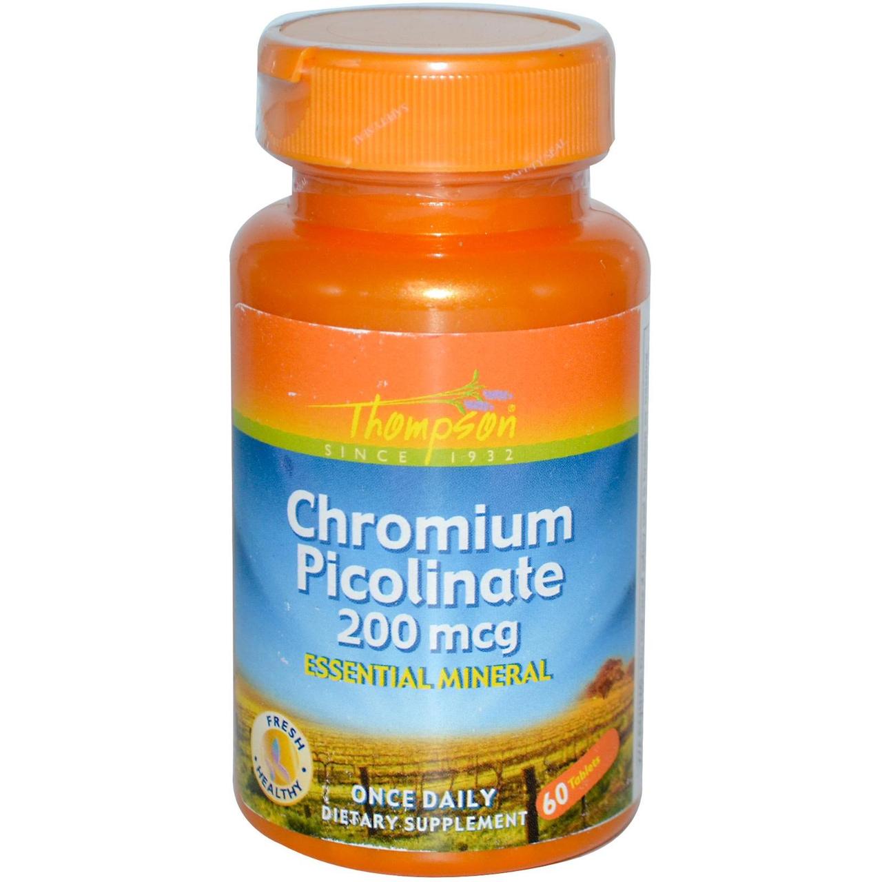 Chromium Picolinate, 200 mcg, 60 Tablets