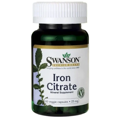 Iron Citrate 25 mg 60 caps
