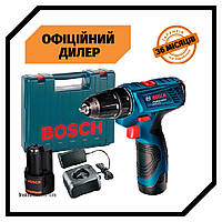 Професійний акумуляторний шуруповерт Bosch GSR 120 LI (12 В, 2.0 А/год, двошвидкісний) TSH