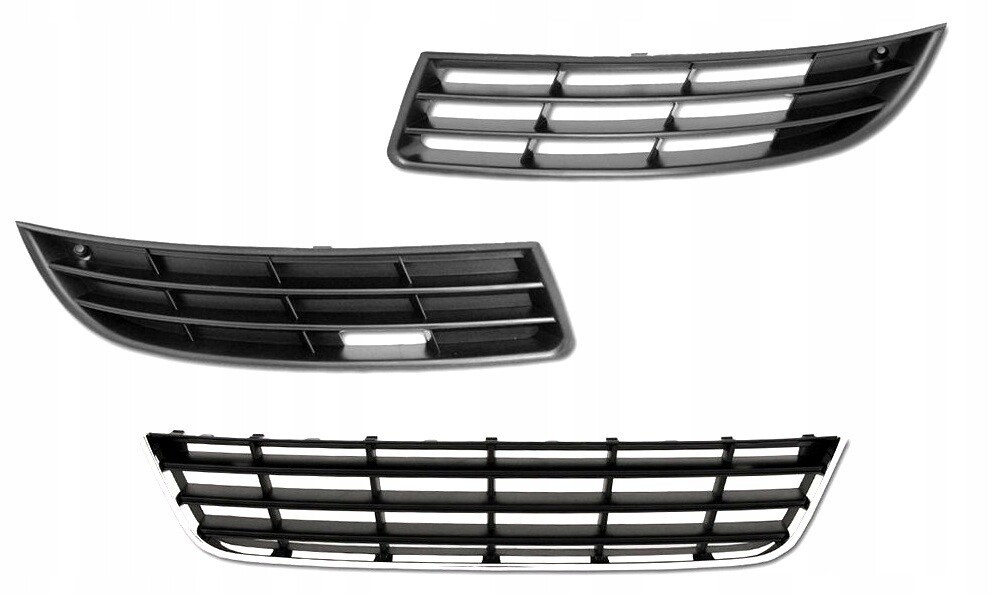 Решітка бампера Фольксваген Пасат Б6 - Volkswagen Passat B6 2005-2010 (комплект)