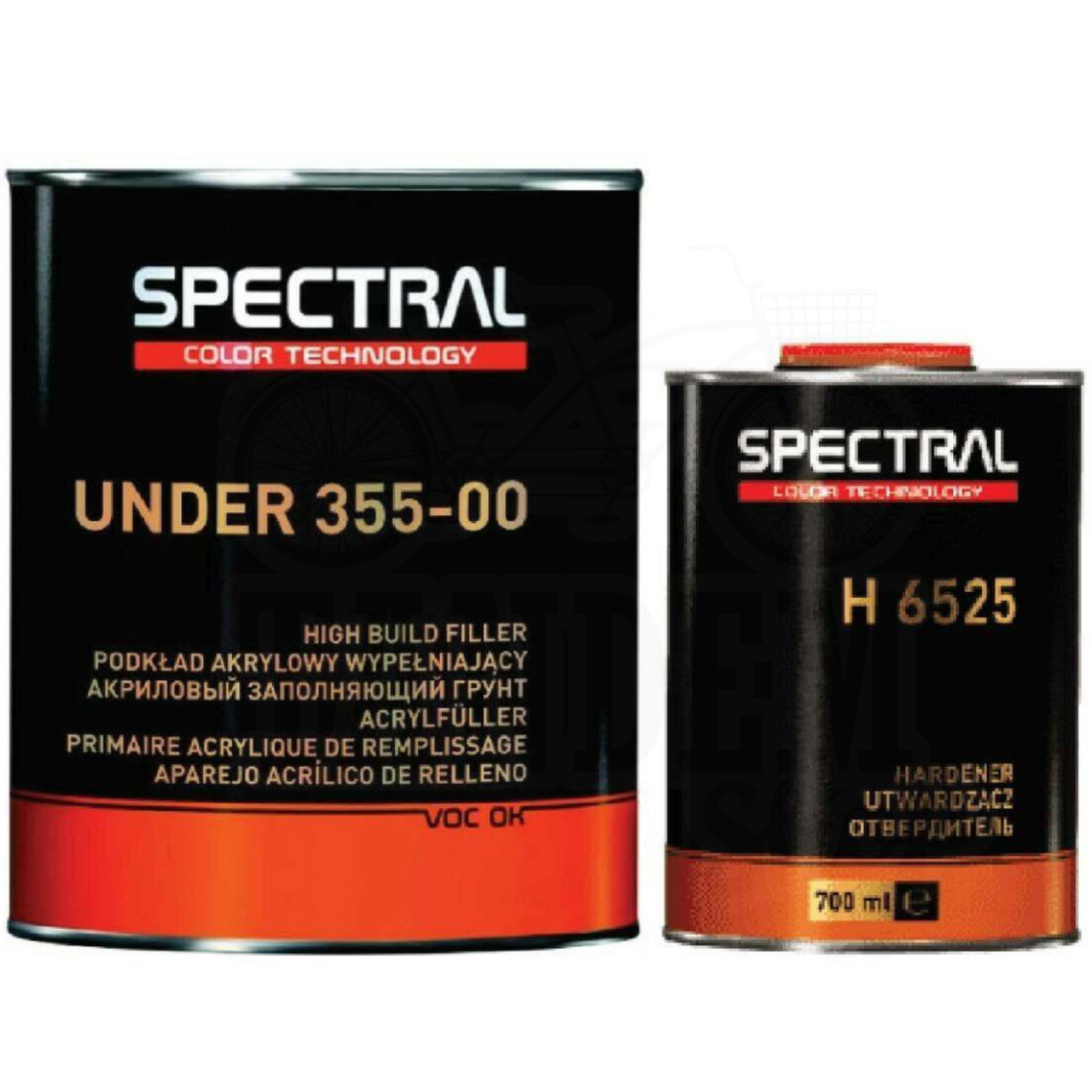 Грунт акриловий Spectral Under 355-00 4:1, 2,8 л + 700 мл Комплект Білий