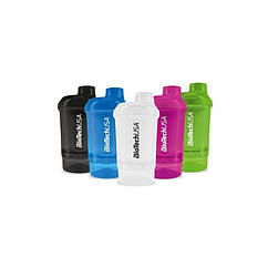 Шейкер BioTech Shaker Wave + Nano 2 in 1 300 ml + 150 ml (Panther Black)