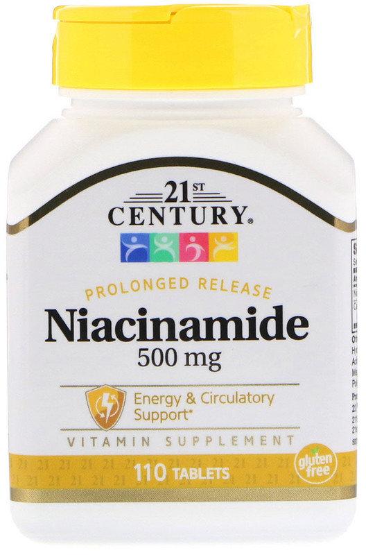 Ніацинамід Niacinamide 500 mg 110 Tablets