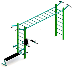 Універсальний вуличний тренажер із рукоходом SiverSport SL-201.1
