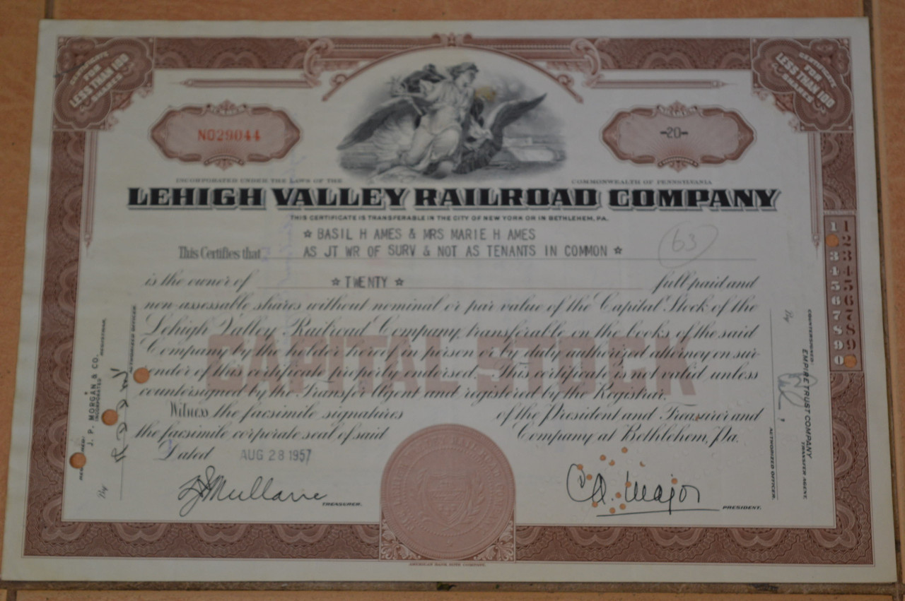 Акція. США. 1957 рік No29044 (Б-1)