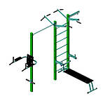 Універсальний вуличний тренажер SiverSport SL-202, фото 2