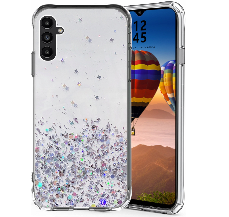 Блискучий чохол з срібною фольгою  Samsung Galaxy A04s (SM-A047FZ) / A13 5G (SM-A136B)