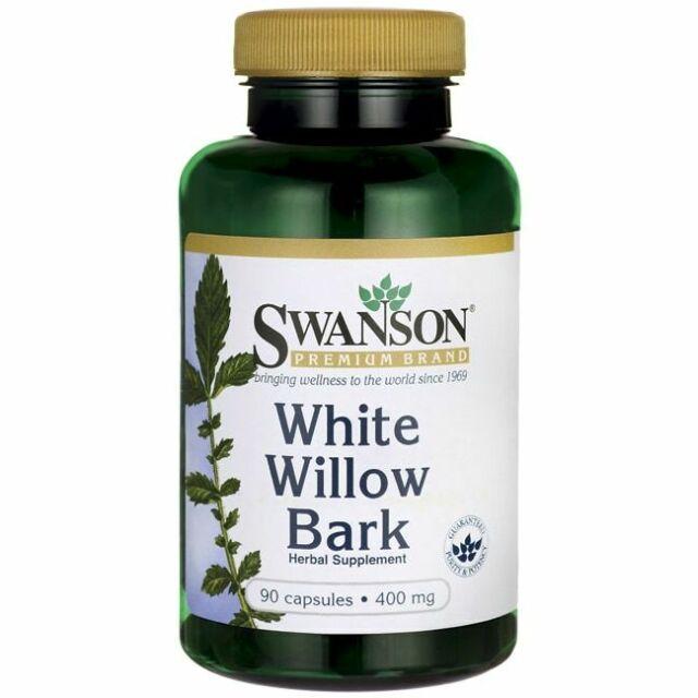 Кора білої верби Swanson White Willow Bark 400 mg 90 Caps, фото 1